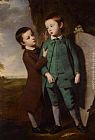 Portrait of Two Boys with a Kite by George Romney
